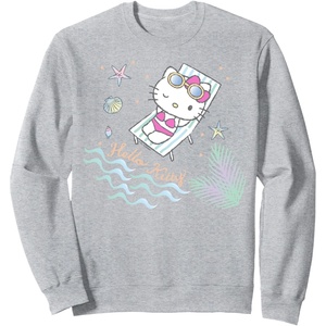 image:imageHello Kitty Hello Summer Sweatshirt SweatshirtHeather Grey