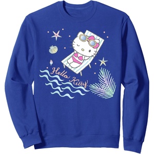 image:imageHello Kitty Hello Summer Sweatshirt SweatshirtRoyal Blue