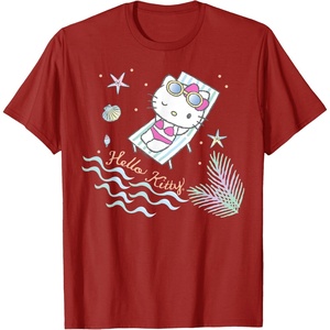 image:imageHello Kitty Hello Summer Tee Shirt TShirtCranberry Red