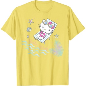 image:imageHello Kitty Hello Summer Tee Shirt TShirtLemon Yellow