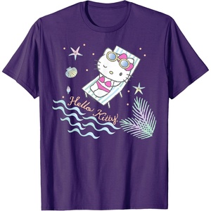 image:imageHello Kitty Hello Summer Tee Shirt TShirtPurple