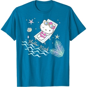 image:imageHello Kitty Hello Summer Tee Shirt TShirtSapphire Blue