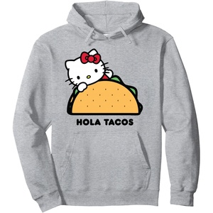 image:imageHello Kitty Hola Tacos Pullover HoodieHeather Grey