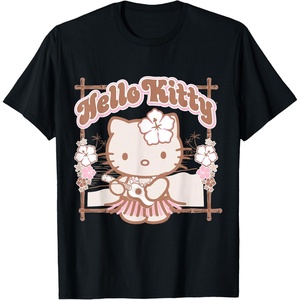 image:imageHello Kitty Hula Summer Tee Shirt TShirtBlack