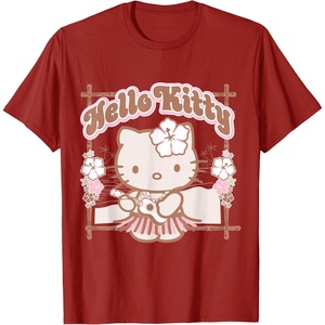 image:imageHello Kitty Hula Summer Tee Shirt TShirtCranberry Red
