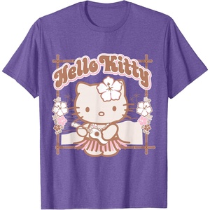 image:imageHello Kitty Hula Summer Tee Shirt TShirtPurple Heather