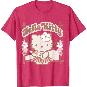 image:imageHello Kitty Hula Summer Tee Shirt TShirtRed Heather