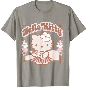 image:imageHello Kitty Hula Summer Tee Shirt TShirtSlate Grey