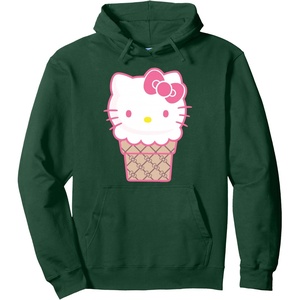 image:imageHello Kitty Ice Cream Cone Pullover HoodieDark Green