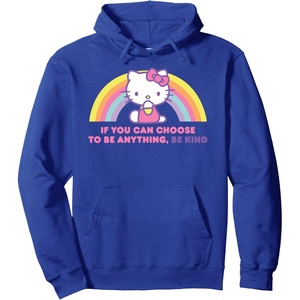 image:imageHello Kitty If You Can Choose to Be Anything Be Kind Pullover HoodieRoyal Blue