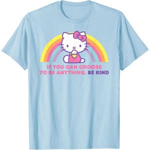 image:imageHello Kitty If You Can Choose to Be Anything Be Kind TShirtBaby Blue