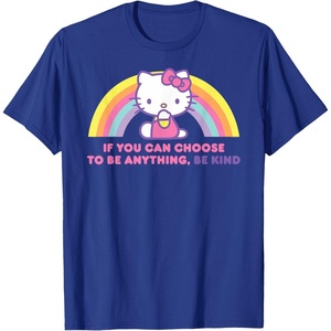 image:imageHello Kitty If You Can Choose to Be Anything Be Kind TShirtRoyal Blue