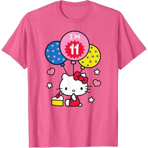 image:imageHello Kitty Im 11 Birthday TShirt TShirtPink Heather