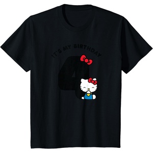 image:imageHello Kitty Its My Birthday 4th 4 Years TShirtBlack