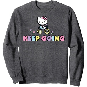 image:imageHello Kitty Keep Going SweatshirtDark Heather Grey