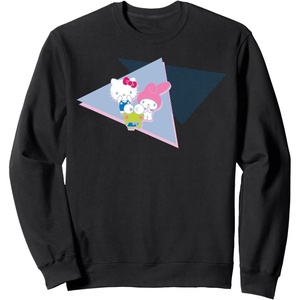 image:imageHello Kitty Keroppi My Melody Retro Sweatshirt SweatshirtBlack