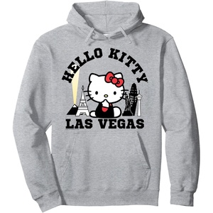 image:imageHello Kitty Las Vegas City Skyline Hoodie Pullover HoodieHeather Grey