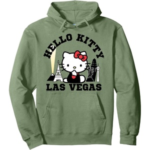 image:imageHello Kitty Las Vegas City Skyline Hoodie Pullover HoodieSage Green