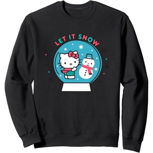image:imageHello Kitty Let it Snow Christmas Sweater SweatshirtBlack