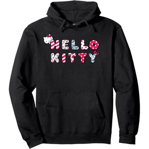 image:imageHello Kitty Logo Retro Icons Pullover HoodieBlack