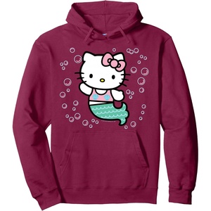 image:imageHello Kitty Mermaid Hoodie Pullover HoodieBurgundy