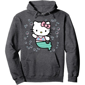 image:imageHello Kitty Mermaid Hoodie Pullover HoodieDark Heather Grey