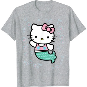 image:imageHello Kitty Mermaid Tee Shirt TShirtHeather Grey