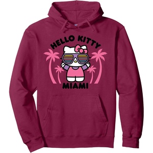 image:imageHello Kitty Miami Pullover HoodieBurgundy
