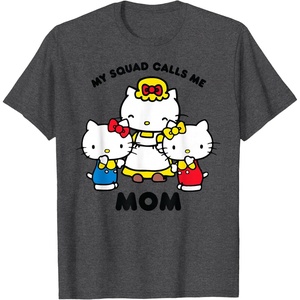 image:imageHello Kitty Mom Squad TShirtDark Heather Grey