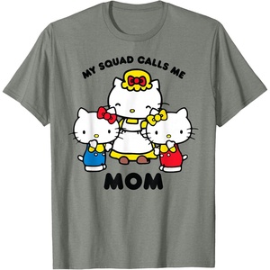image:imageHello Kitty Mom Squad TShirtOlive Heather