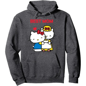 image:imageHello Kitty Mothers Day Best Mom Hoodie Pullover HoodieDark Heather Grey