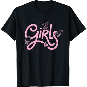 image:imageHello Kitty My Melody Kuromi Girls TShirt SmallBlack