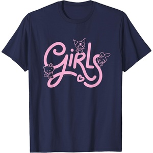 image:imageHello Kitty My Melody Kuromi Girls TShirt SmallNavy Blue