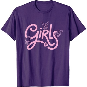 image:imageHello Kitty My Melody Kuromi Girls TShirt SmallPurple