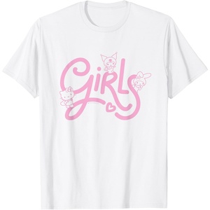 image:imageHello Kitty My Melody Kuromi Girls TShirt SmallWhite