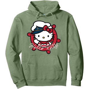 image:imageHello Kitty Nautical Sailor Hoodie Pullover HoodieSage Green