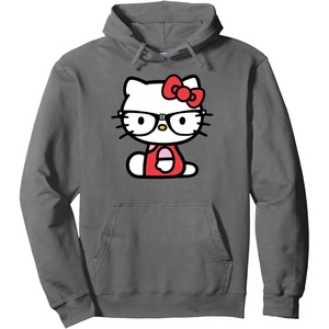 image:imageHello Kitty Nerd Glasses Pullover HoodieAsphalt Grey