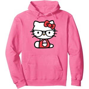 image:imageHello Kitty Nerd Glasses Pullover HoodieBright Pink