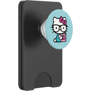 image:imageHello Kitty Nerd Glasses Reading Book PopSockets Adhesive PopGripMagnetic PopWallet
