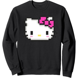 image:imageHello Kitty Official Pixel Head Sweatshirt SweatshirtBlack