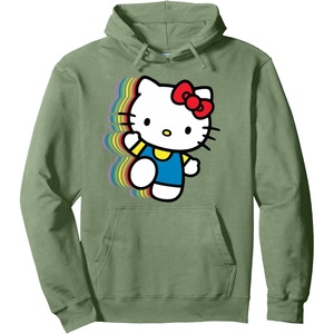 image:imageHello Kitty Rainbow Pullover HoodieSage Green