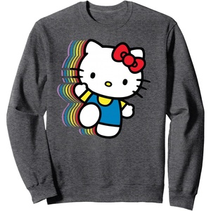 image:imageHello Kitty Rainbow SweatshirtDark Heather Grey