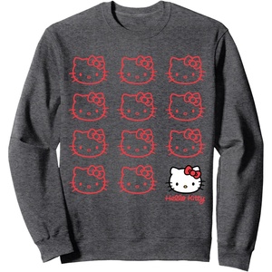 image:imageHello Kitty Real SweatshirtDark Heather Grey