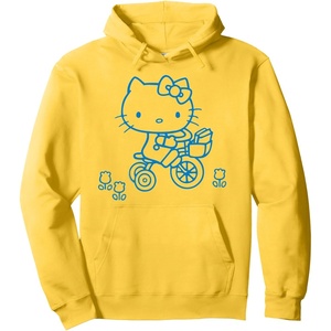 image:imageHello Kitty Retro Bike Ride Hoodie Pullover HoodieLemon Yellow