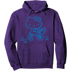 image:imageHello Kitty Retro Bike Ride Hoodie Pullover HoodiePurple