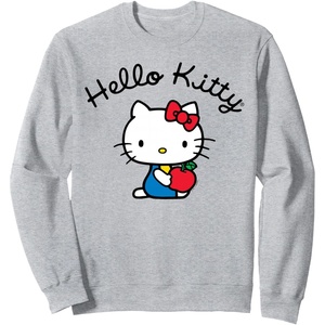 image:imageHello Kitty Retro Logo Long Sleeve SweatshirtHeather Grey
