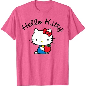 image:imageHello Kitty Retro Logo Tee Shirt TShirtPink Heather