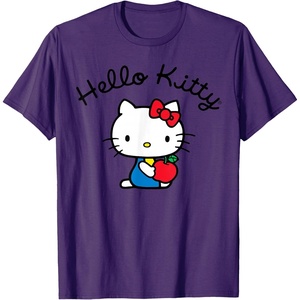 image:imageHello Kitty Retro Logo Tee Shirt TShirtPurple