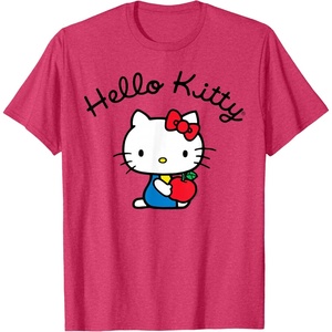 image:imageHello Kitty Retro Logo Tee Shirt TShirtRed Heather