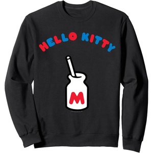 image:imageHello Kitty Retro Milk Bottle Sweatshirt SweatshirtBlack